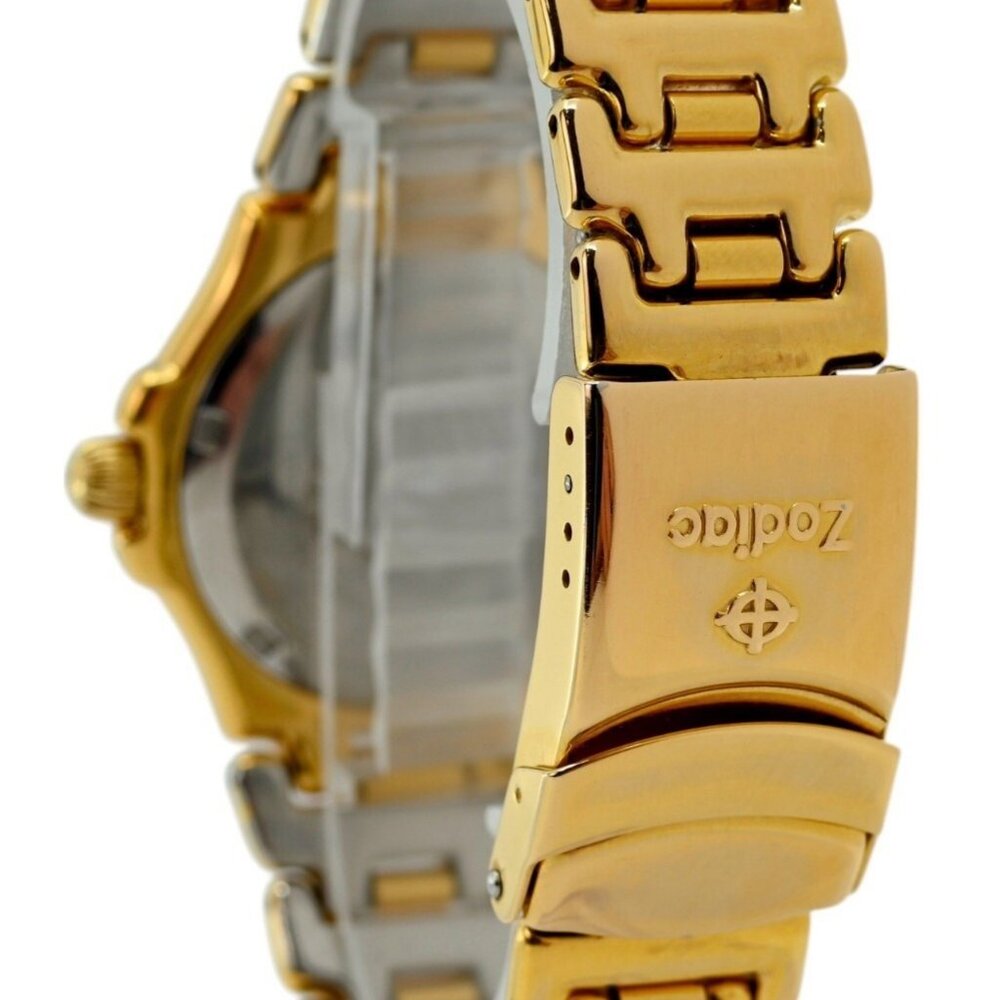 Zodiac 35mm Men's Professional Gold Dot Gold Plated Dress Watch- 313.36.18! - Picture 6 of 9